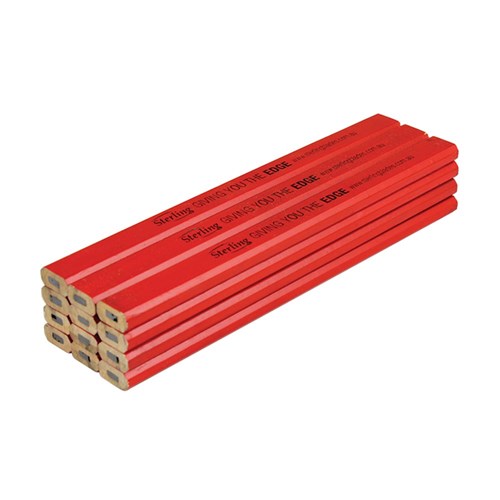 Red STERLING Carpenters Pencil