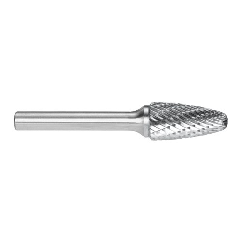 3/8in Tree Radius Nose Carbide Burr | Silver Series