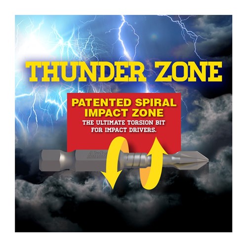 Thunderzone SQ2 x 65mm D/Ended Impact Power Bit