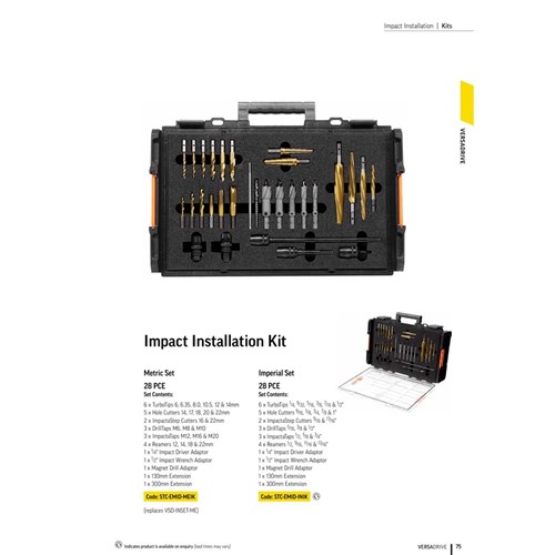 Versadrive Impact Installation Kit | 31 Piece Metric