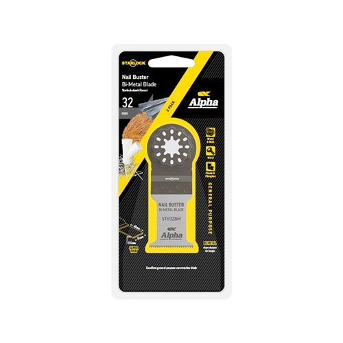 Starlock Nail Buster 32mm Bi-Metal Multi-Tool Blade 3 Pack